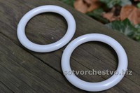 кільце пластмасове біле 4,0 см | інтернет-магазин 'Елена-Рукоделие'